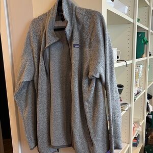 Patagonia Heather Gray Fleece Jacket Never Worn